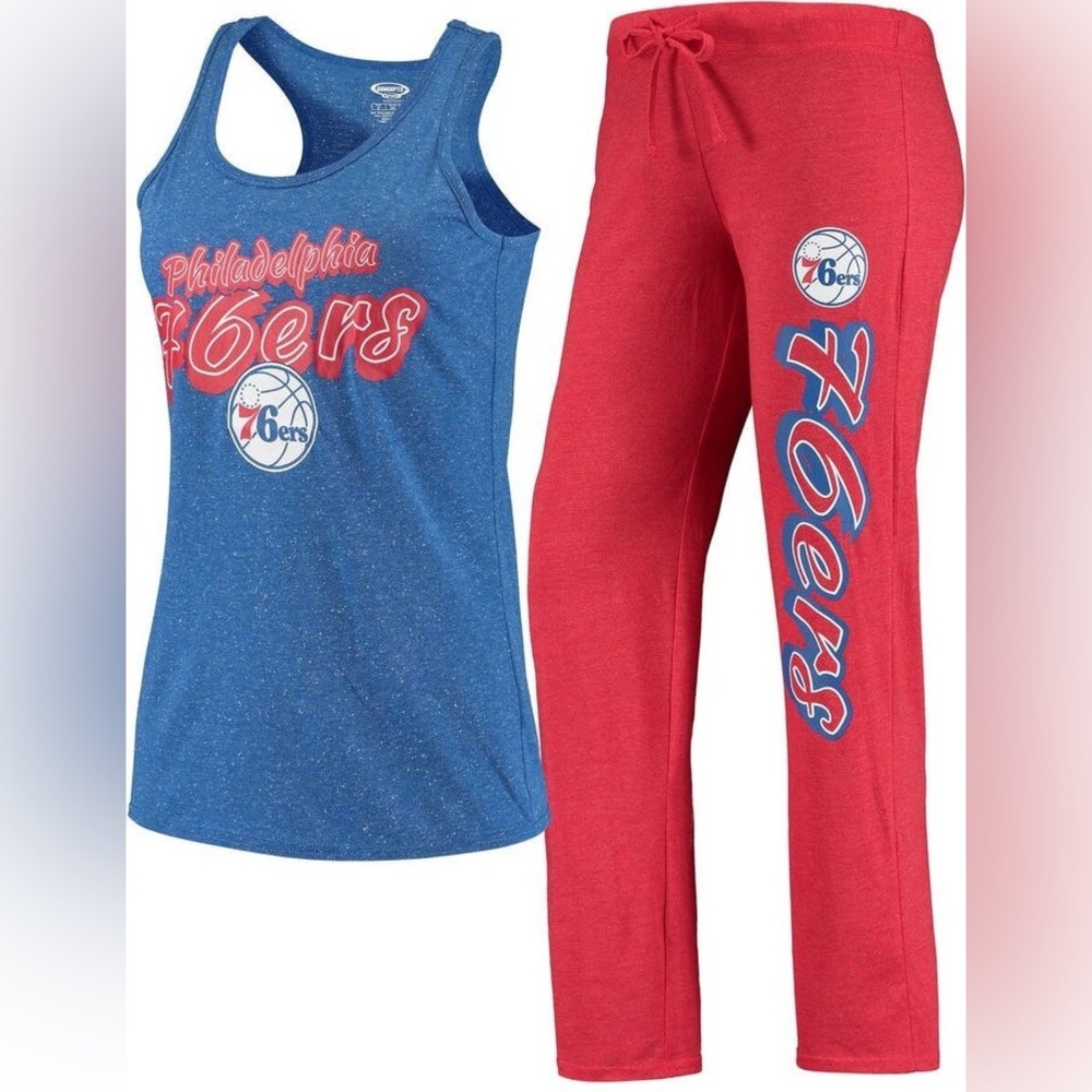 NWT Women’s Concept Sport Philadelphia 76ers 2 Piece Lounge/Sleepwear Size S